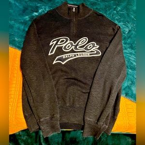 Polo by Ralph Lauren Charcoal Zip-Up Sweater